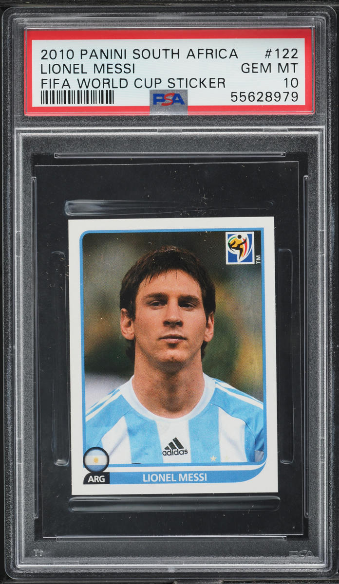 Carte Sportive Carlos Tevez Panini Coupe Du Monde 2010 PSA 10 - Gradée Professionnellement