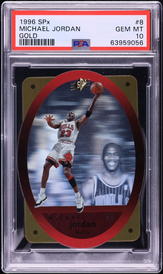 1996 SPx Gold Michael Jordan #8 PSA 10 GEM MINT - Photo 1