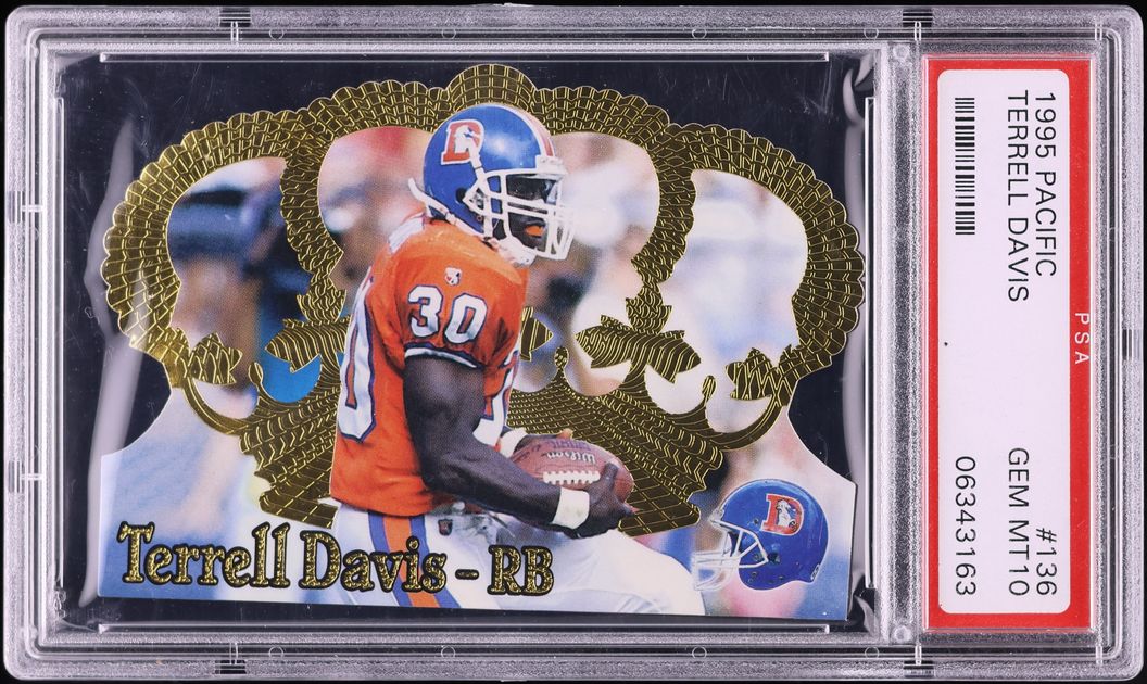 1995 Pacific Terrell Davis #136 PSA 10 GEM MINT - Photo 1