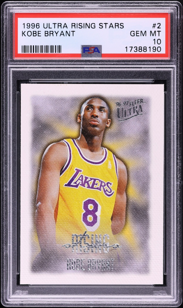 1996 Ultra Rising Stars Kobe Bryant ROOKIE #2 PSA 10 GEM MINT - Photo 1