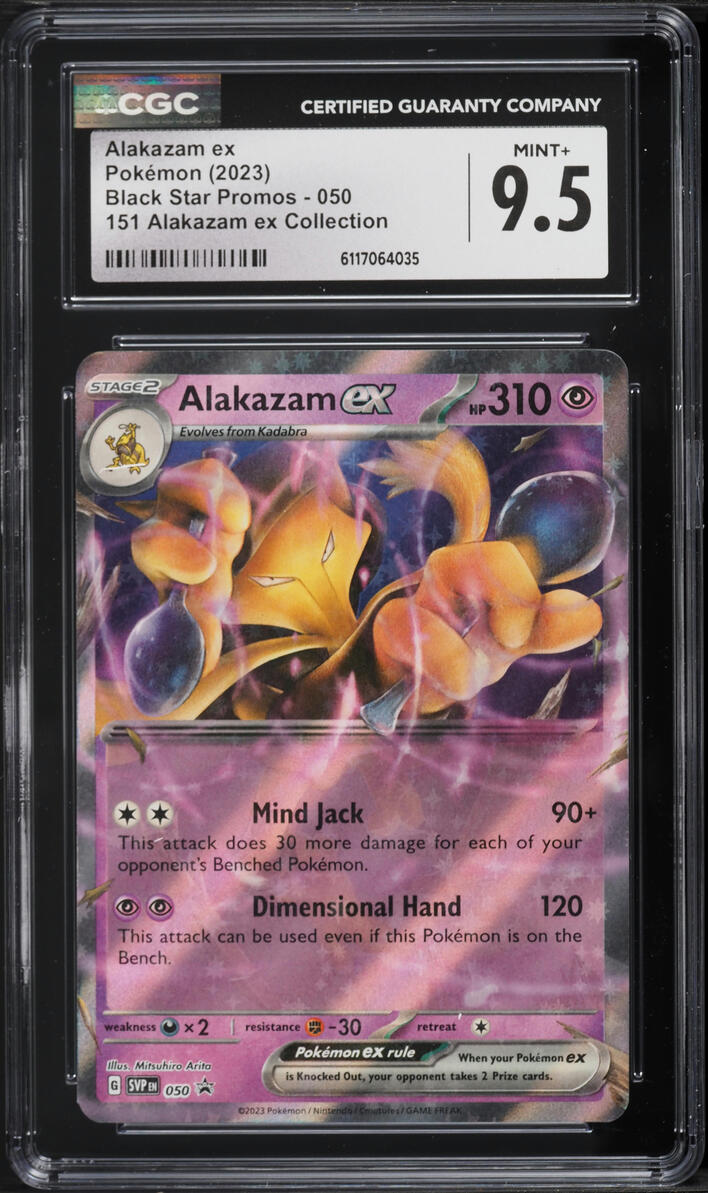 2023 Pokemon Scarlet & Violet Promo 151 Holo Alakazam ex #50 CGC 9.5 MINT+