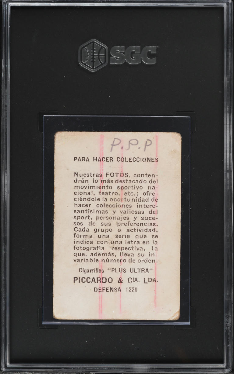 1926 Piccardo & Cia. Cigarrillos Plus Ultra Luis Monti #172 SGC 1 PR