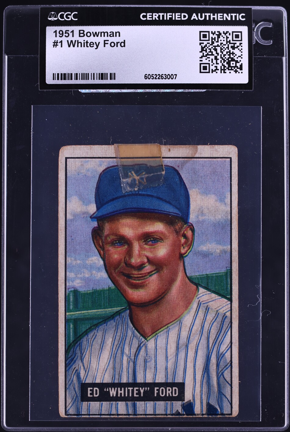 1951 Bowman Whitey Ford ROOKIE #1 CGC AUTH