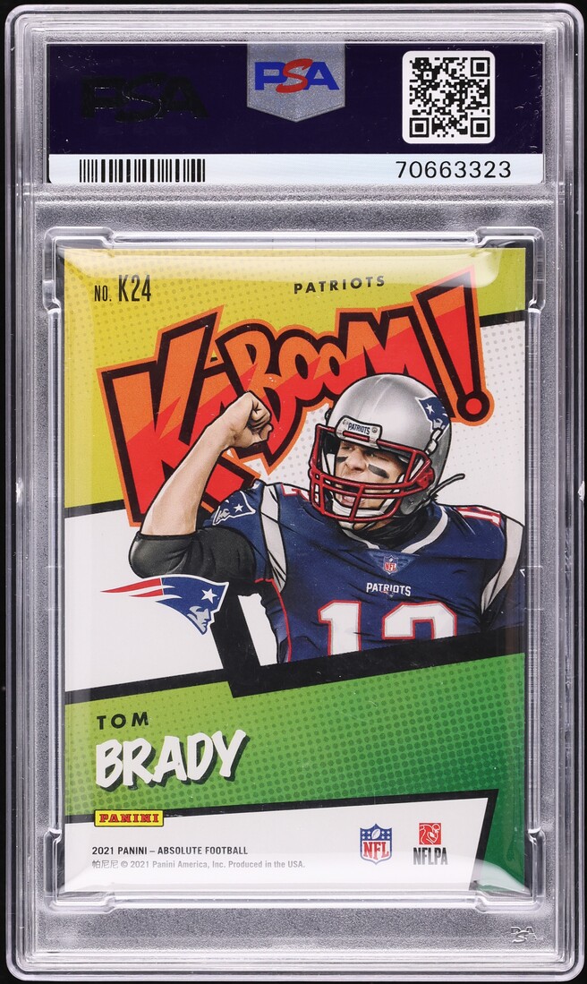 2021 Absolute Kaboom! Tom Brady #K24 PSA 9 MINT