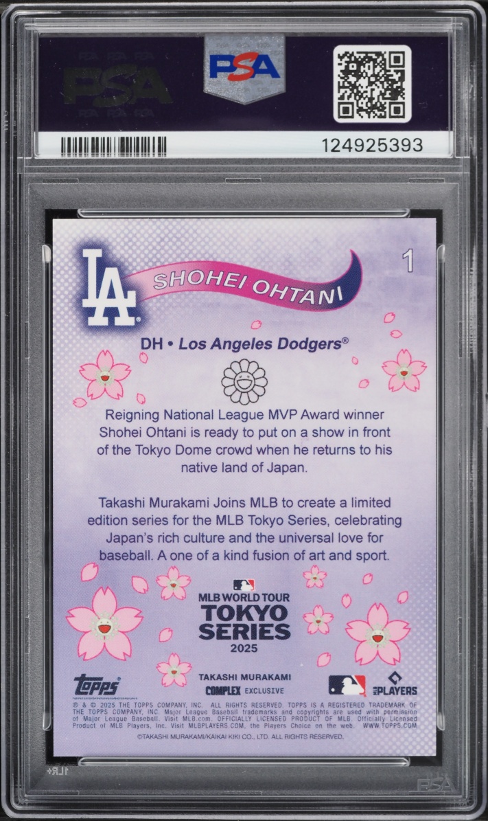 2025 Topps Takashi Murakami MLB World Tour Tokyo Series Blue Shohei Ohtani /150 #1 PSA 10 GEM