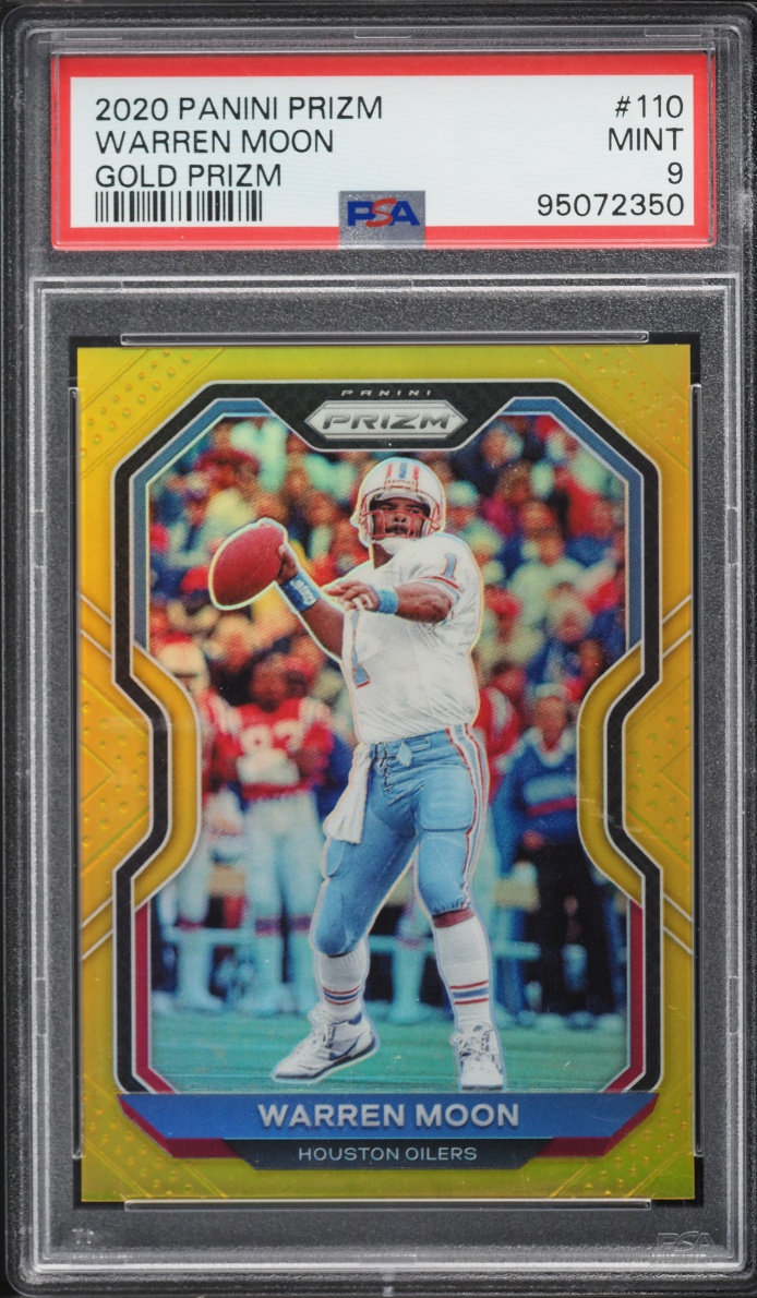 2020 Panini Prizm Gold Warren Moon 1/10 #110 PSA 9 MINT