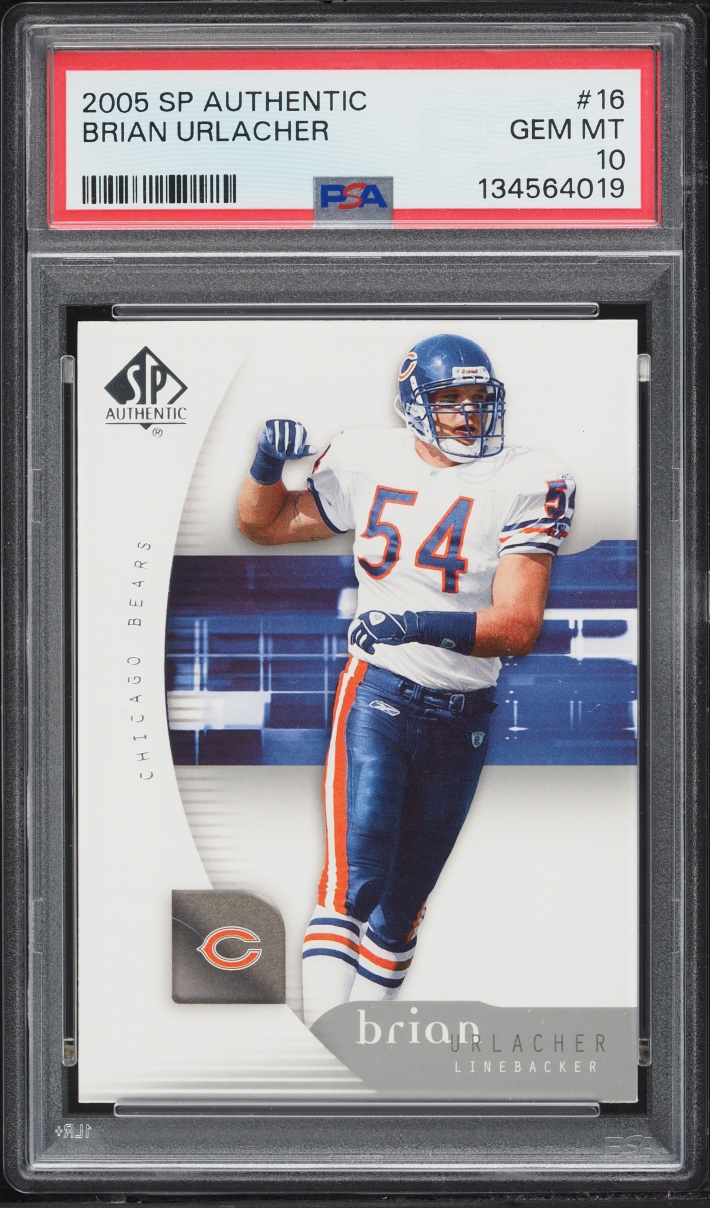 2005 SP Authentic Brian Urlacher #16 PSA 10 GEM MINT