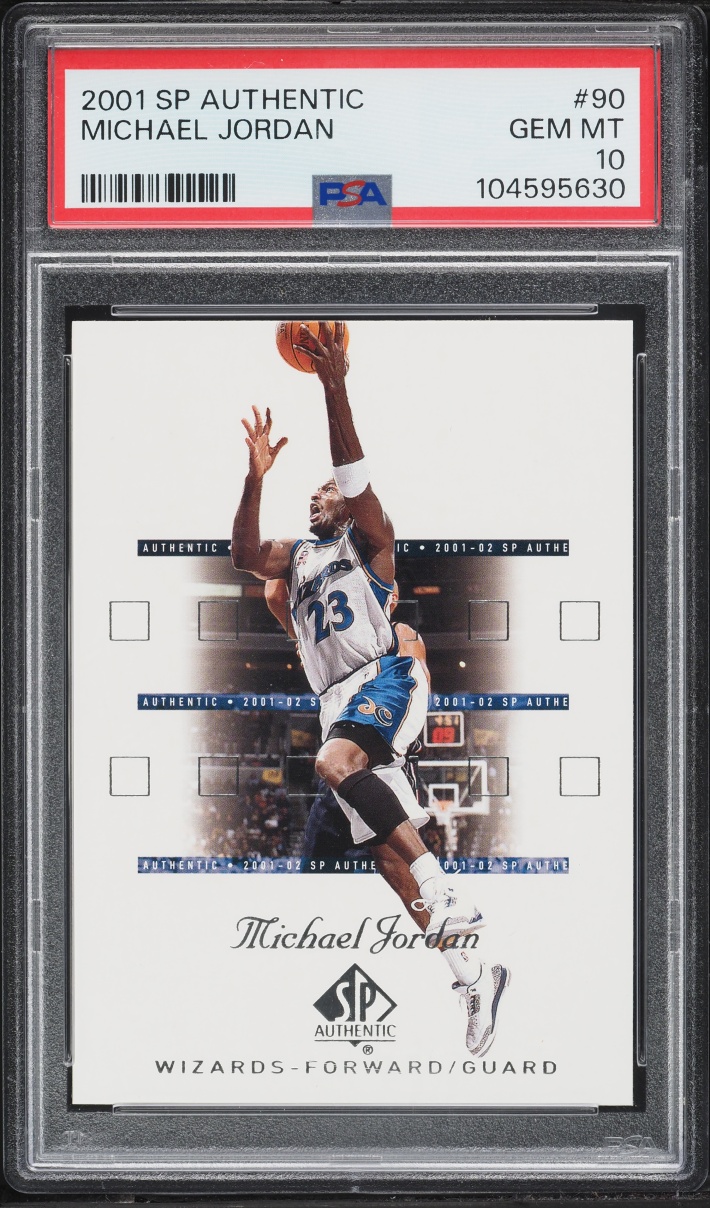 2001 SP Authentic Michael Jordan #90 PSA 10 GEM MINT