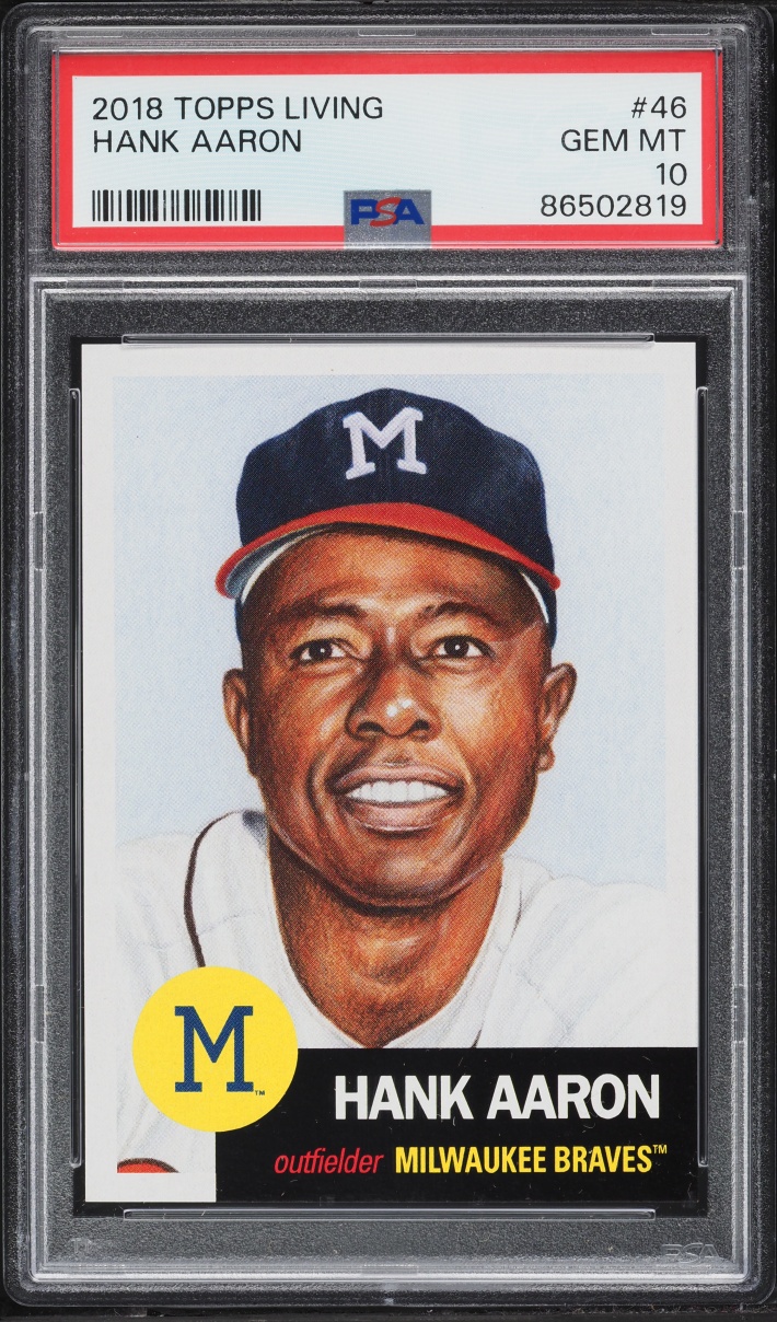 2018 Topps Living Hank Aaron #46 PSA 10 GEM MINT