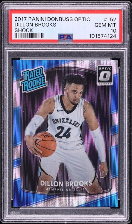 2017 Donruss Optic Shock Dillon Brooks ROOKIE #152 PSA 10 GEM MINT