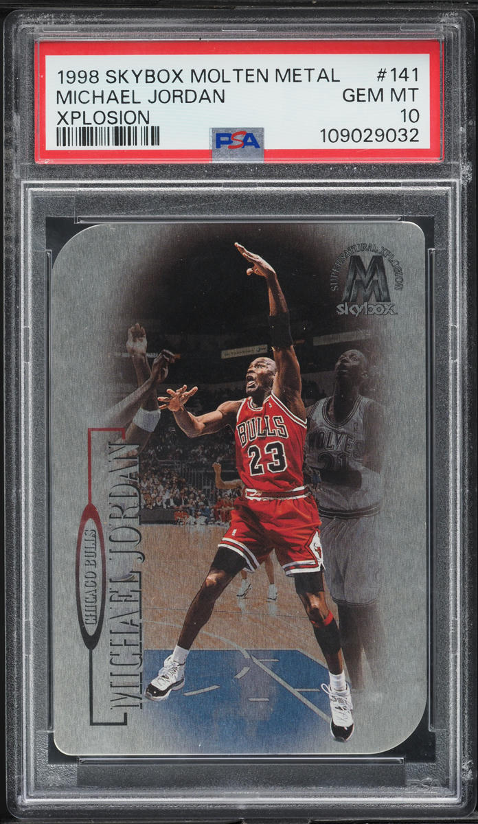 1998 Skybox Molten Metal Xplosion Michael Jordan #141 PSA 10 GEM MINT