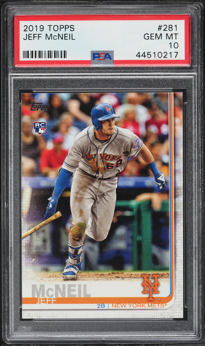 2019 Topps Jeff McNeil ROOKIE #281 PSA 10 GEM MINT
