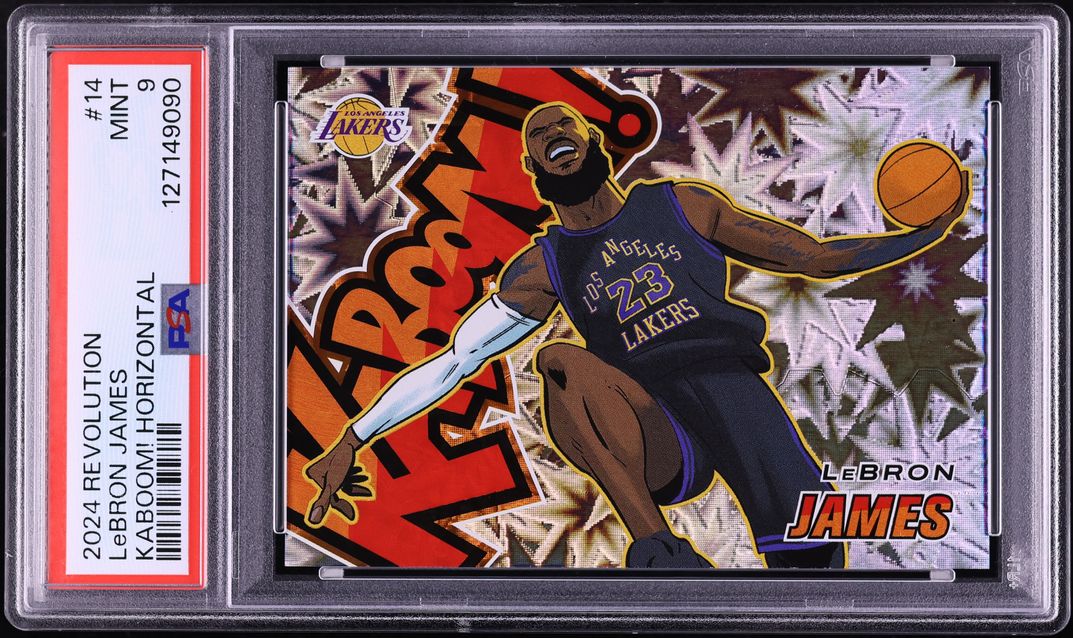 2024 Panini Revolution Kaboom! Horizontal LeBron James #14 PSA 9 MINT