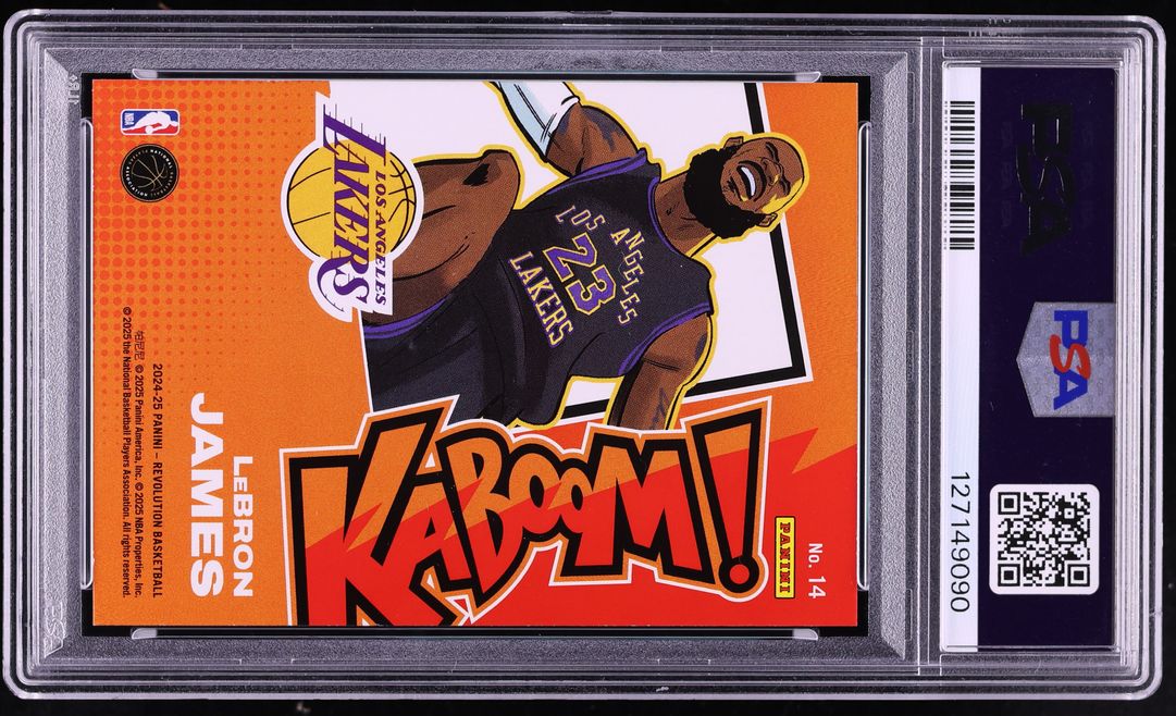 2024 Panini Revolution Kaboom! Horizontal LeBron James #14 PSA 9 MINT - Photo 2