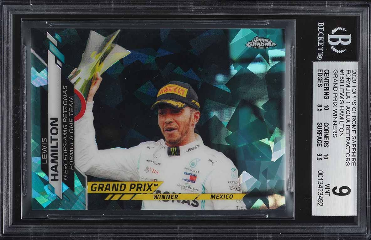 2020 Topps Chrome Formula 1 F1 Sapphire Lewis Hamilton #1