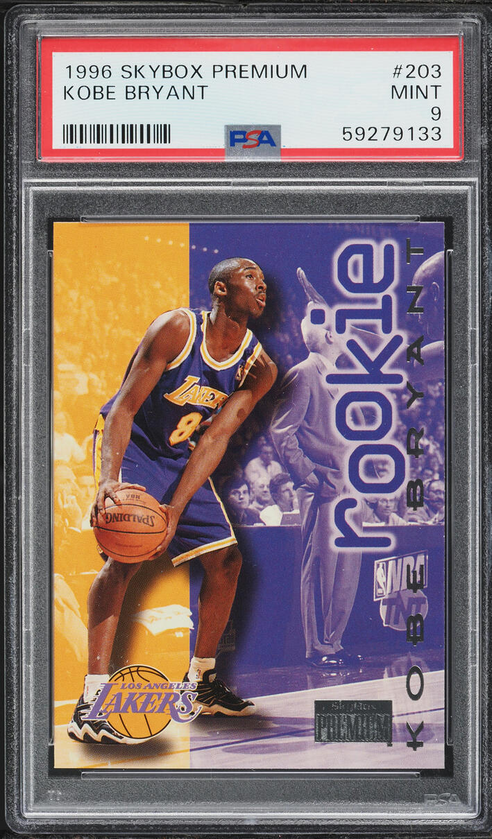 1996 Skybox Premium Kobe Bryant ROOKIE #203 PSA 9 MINT