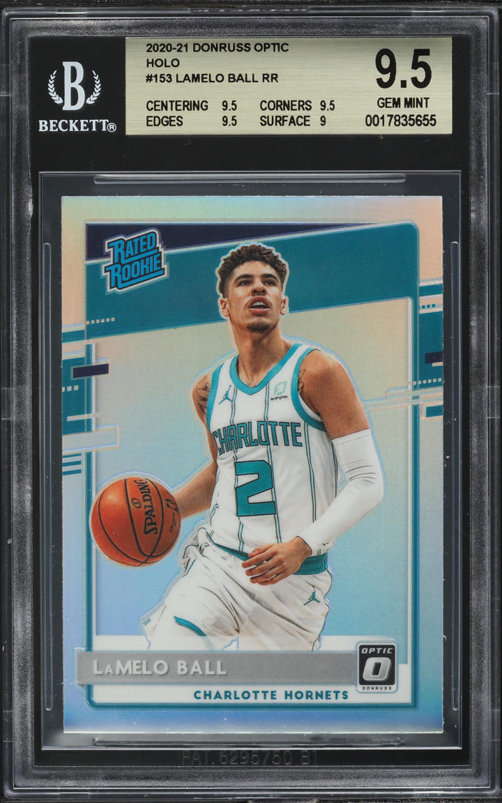 2020 Donruss Optic Holo LaMelo Ball ROOKIE #153 BGS 9.5 GEM MINT