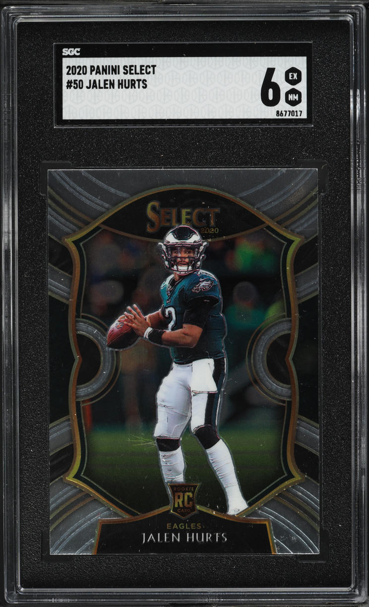 2020 Select Concourse Jalen Hurts ROOKIE #50 SGC 6 EXMT