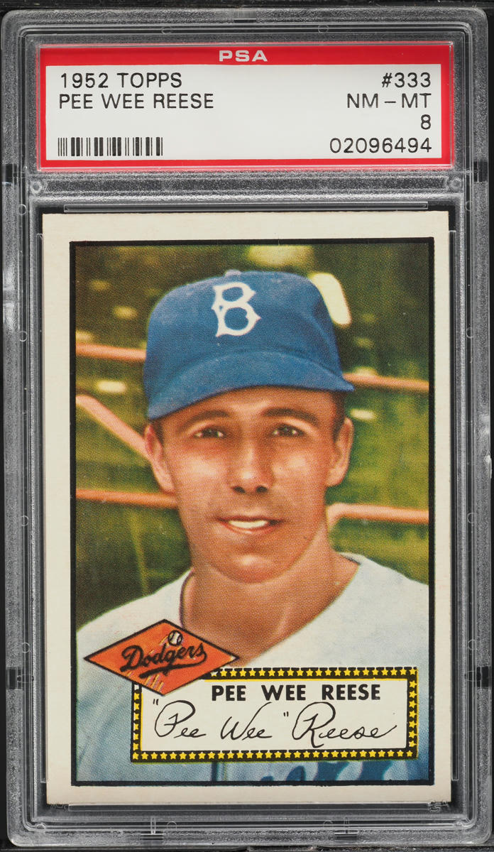 1952 Topps Pee Wee Reese #333 PSA 8 NM-MT
