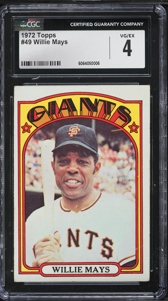 1972 Topps Willie Mays #49 CGC 4 VGEX