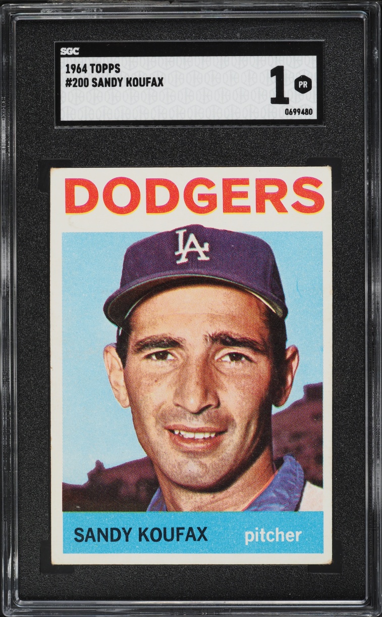 1964 Topps Sandy Koufax #200 SGC 1 PR