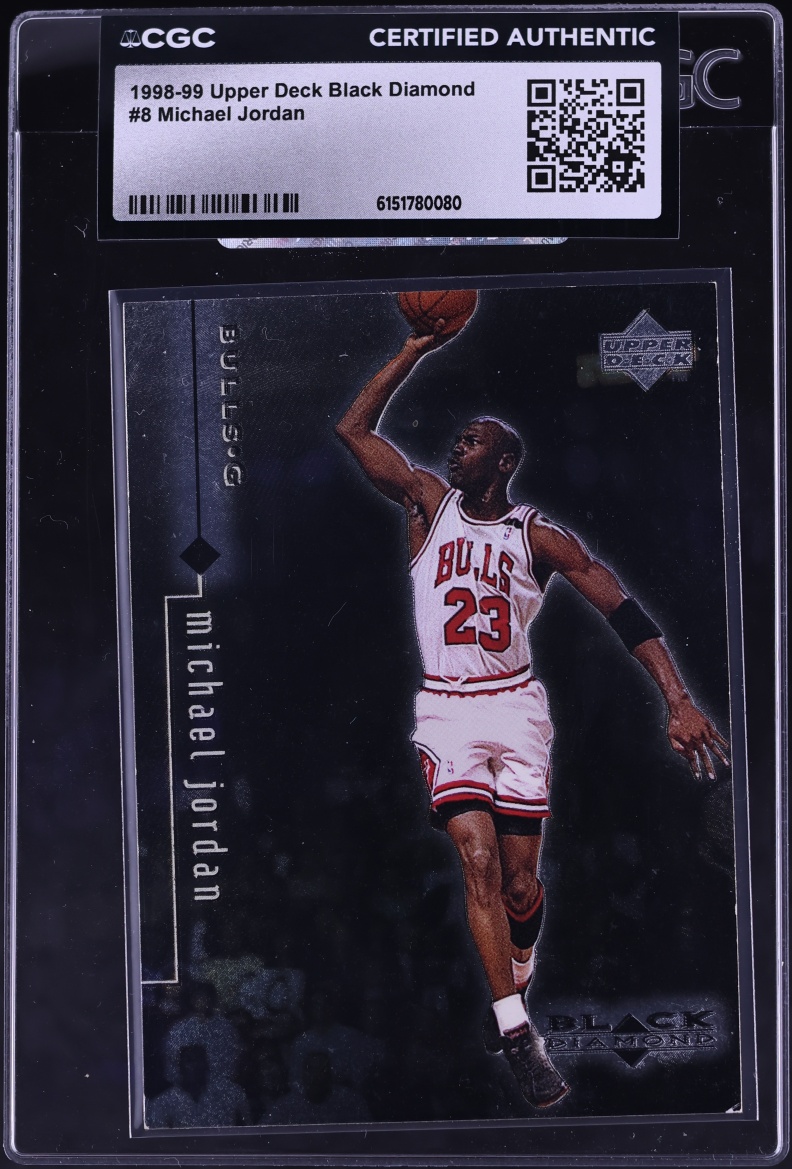 1998 Black Diamond Single Michael Jordan #8 CGC AUTH