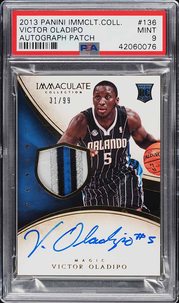 2021 Panini Flawless Prime Gold Victor Oladipo PATCH AUTO