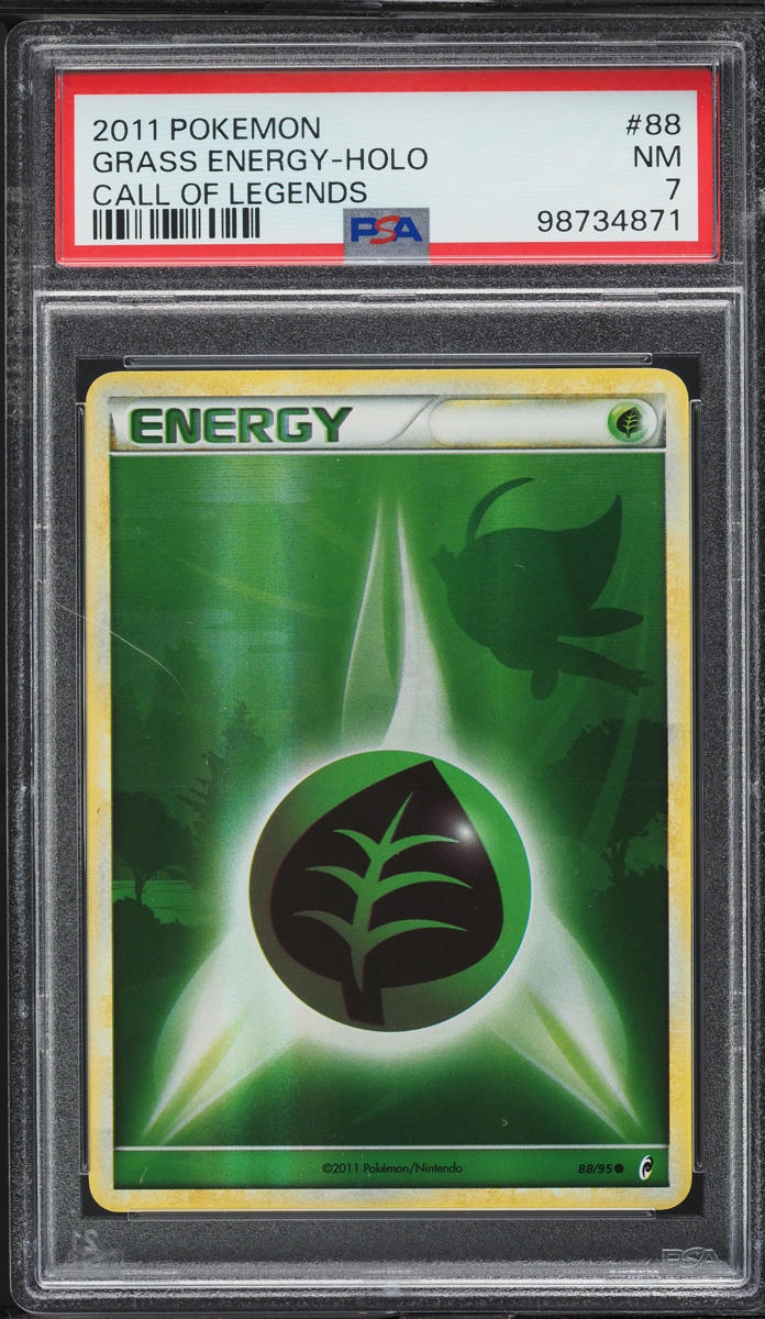 2011 Pokemon Call Of Legends Holo Grass Energy #88 PSA 7 NRMT