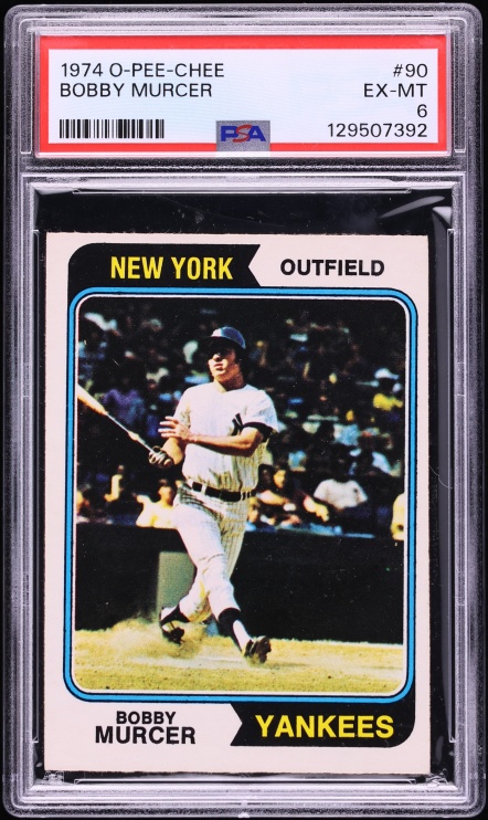 1974 O-Pee-Chee Bobby Murcer #90 PSA 6 EXMT