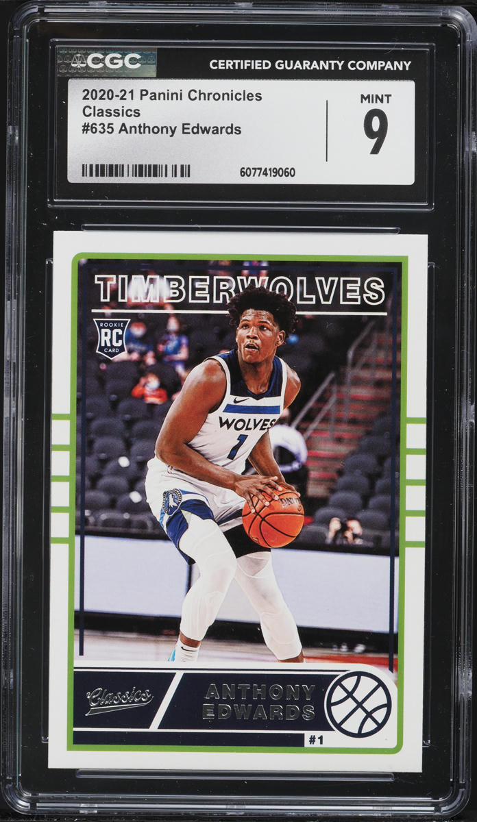 2020 Panini Chronicles Classics Anthony Edwards ROOKIE #635 CGC 9 MINT