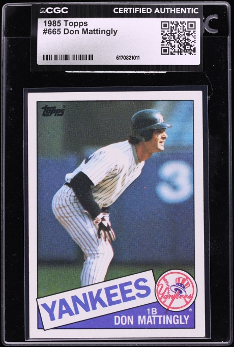 1985 Topps Don Mattingly #665 CGC AUTH