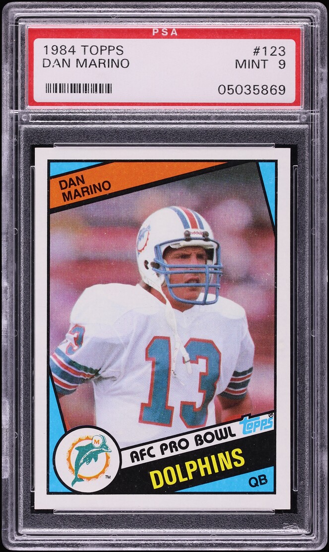 1984 Topps Football Dan Marino ROOKIE #123 PSA 9 MINT - Photo 1