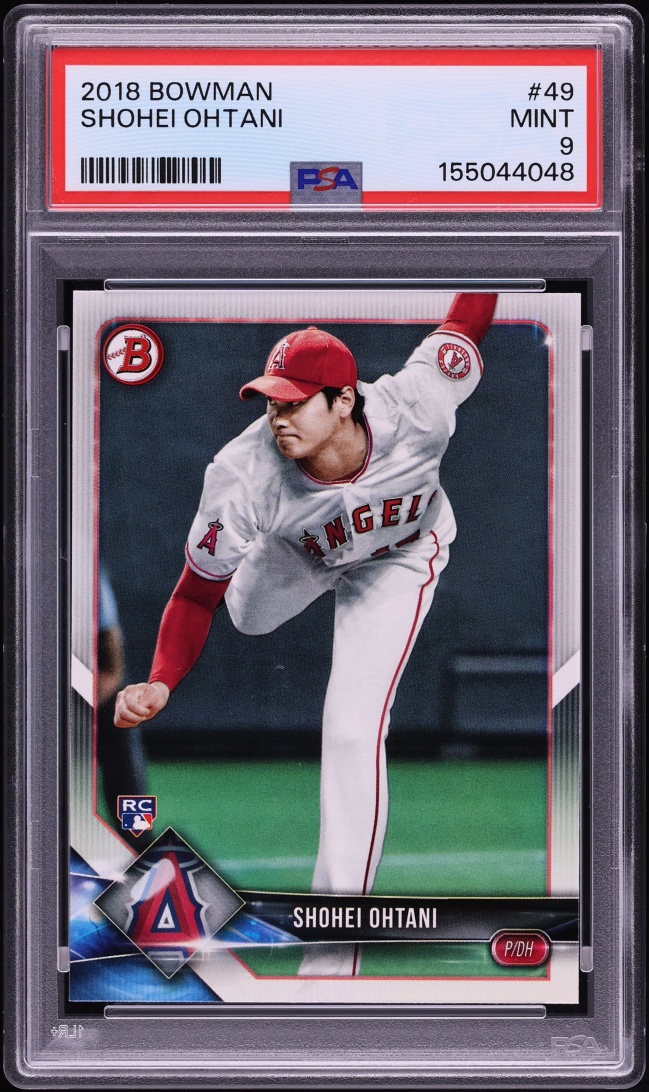 2018 Bowman Shohei Ohtani ROOKIE #49 PSA 9 MINT