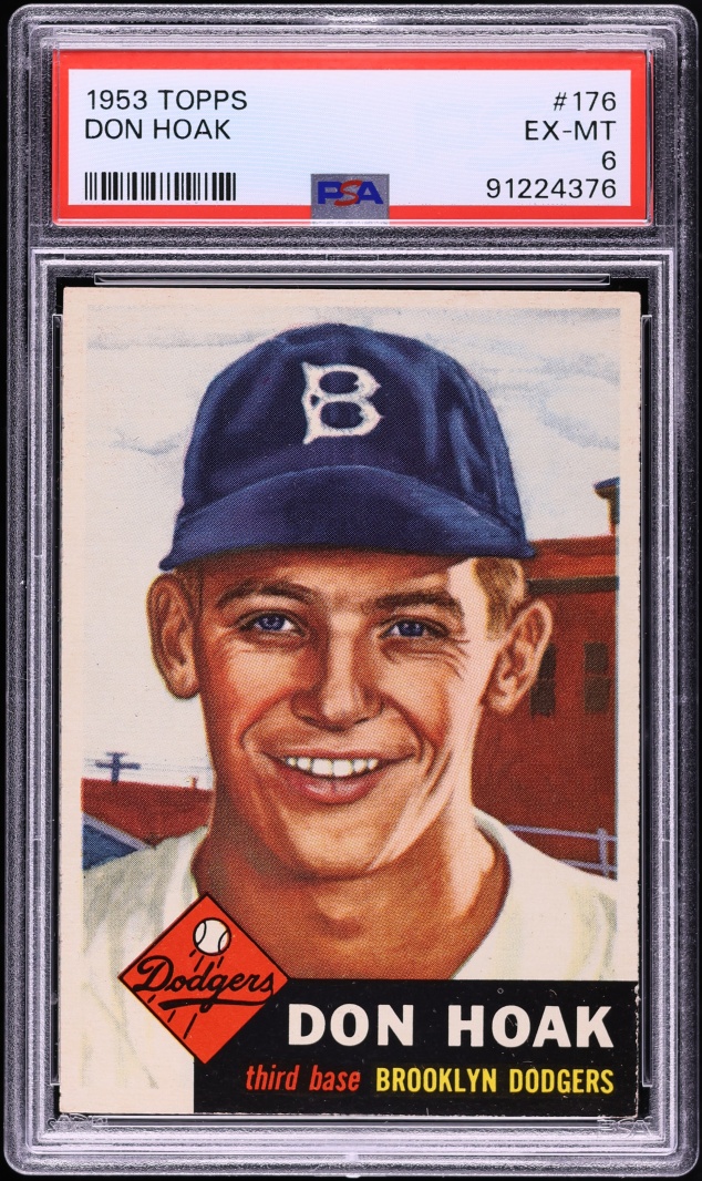 1953 Topps Don Hoak #176 PSA 6 EXMT