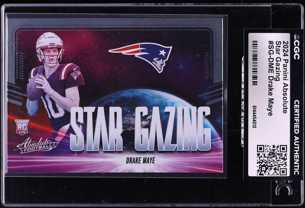 2024 Absolute Star Gazing Drake Maye ROOKIE #SG-DME CGC AUTH