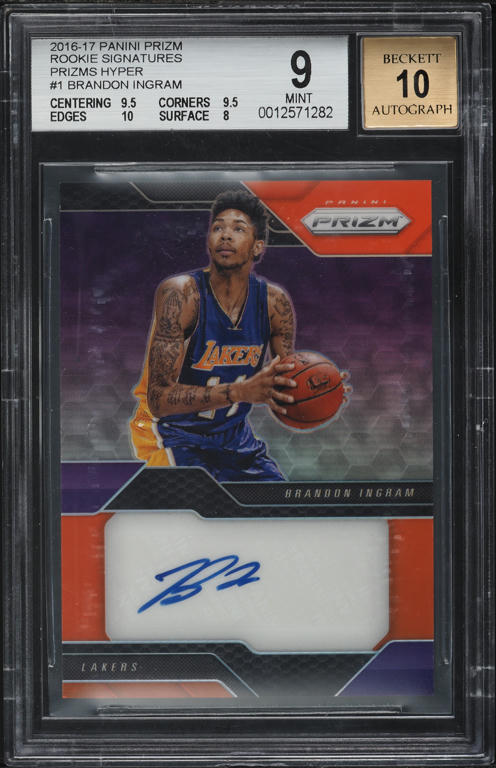 Brandon Ingram RC Prizm auto 貴重 spectra 2016 Panini Prizm Brandon Ingram ROOKIE #131 PSA 10 GEM MINT