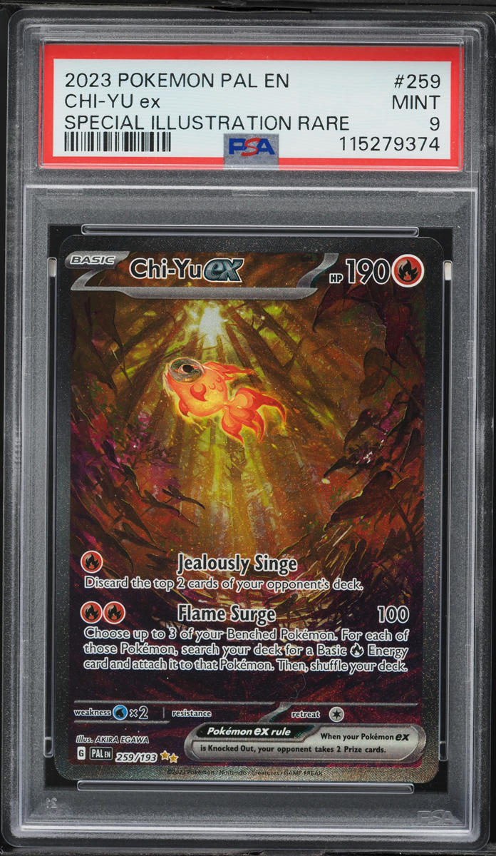 2023 Pokemon Scarlet & Violet Paldea Evolved SIR Chi-Yu ex #259 PSA 9 MINT