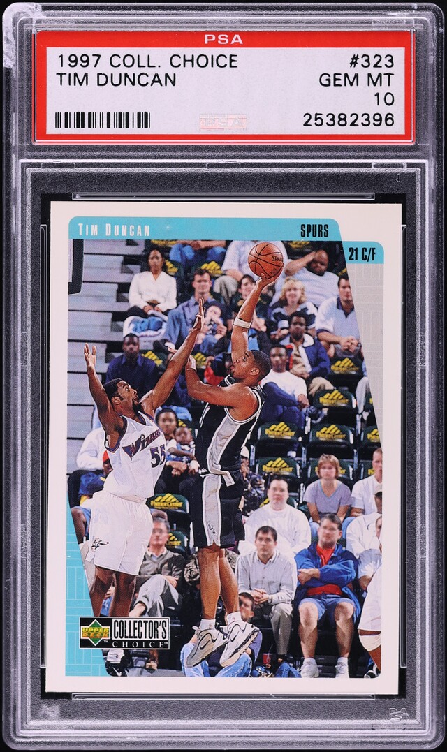 1997 Collector's Choice Tim Duncan ROOKIE #323 PSA 10 GEM MINT