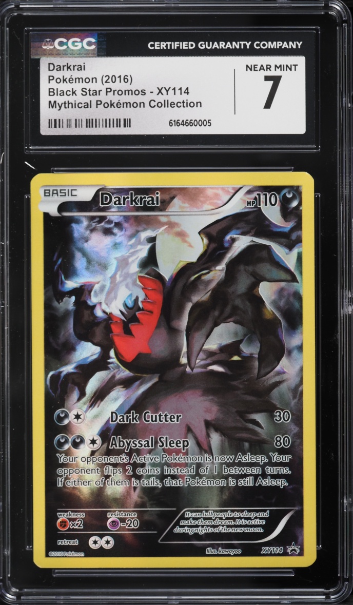 2016 Pokemon XY Promo Mythical Collection Alt Art Darkrai #XY114 CGC 7 NRMT