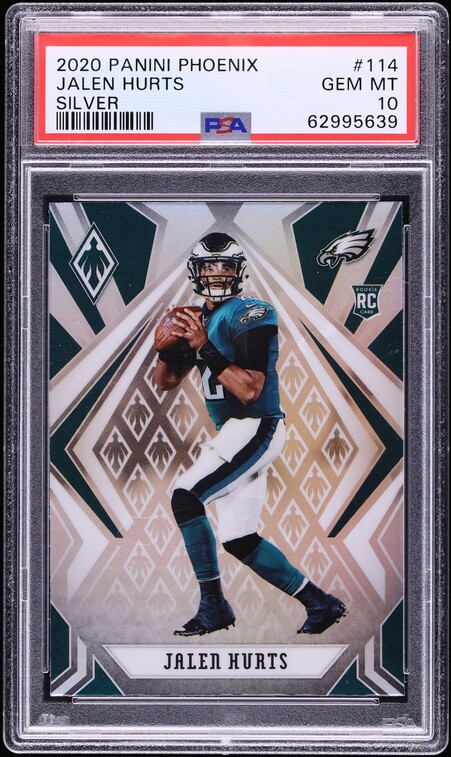 2020 Panini Phoenix Silver Jalen Hurts ROOKIE #114 PSA 10 GEM MINT