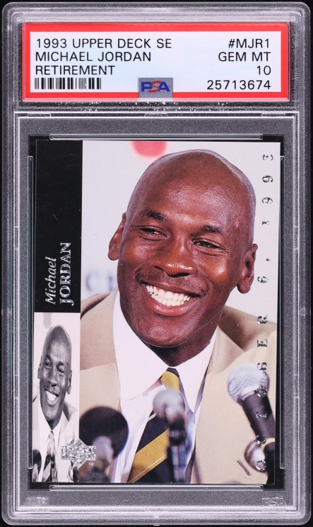 1993 Upper Deck SE Retirement Michael Jordan #MJR1 PSA 10 GEM MINT