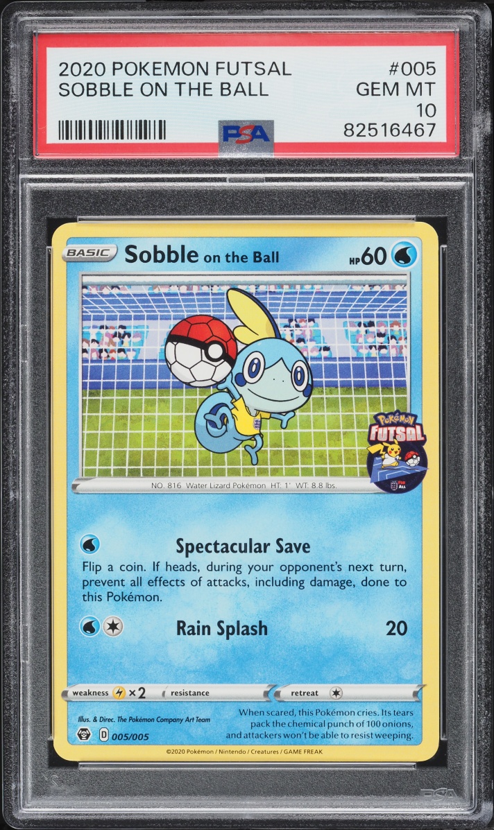 2020 Pokemon Sword & Shield Futsal Sobble On The Ball #5 PSA 10 GEM MINT