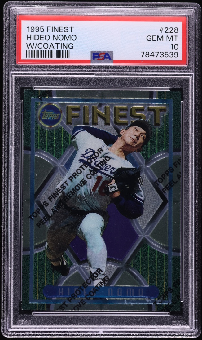 1995 Finest w/ Coating Hideo Nomo ROOKIE #228 PSA 10 GEM MINT