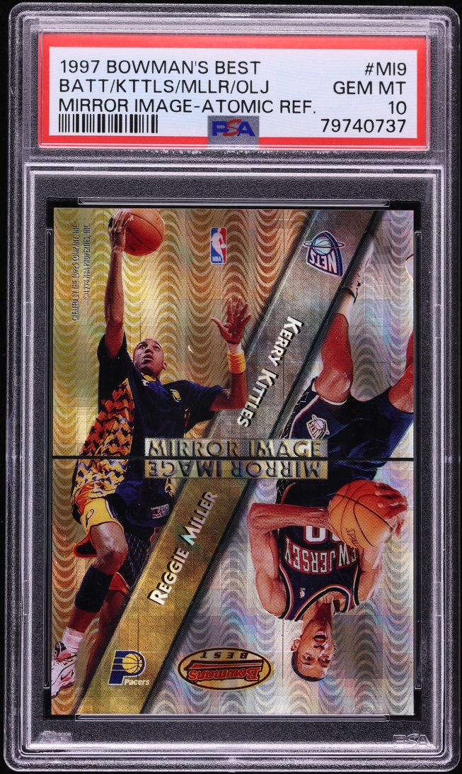 1997 Bowman's Best Mirror Image Atomic Miller Kittles Olajuwon Battie ROOKIE PSA 10 GEM MINT
