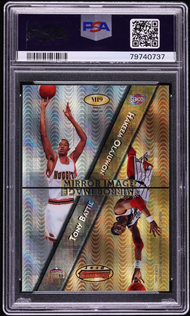 1997 Bowman's Best Mirror Image Atomic Miller Kittles Olajuwon Battie ROOKIE PSA 10 GEM MINT - Photo 2