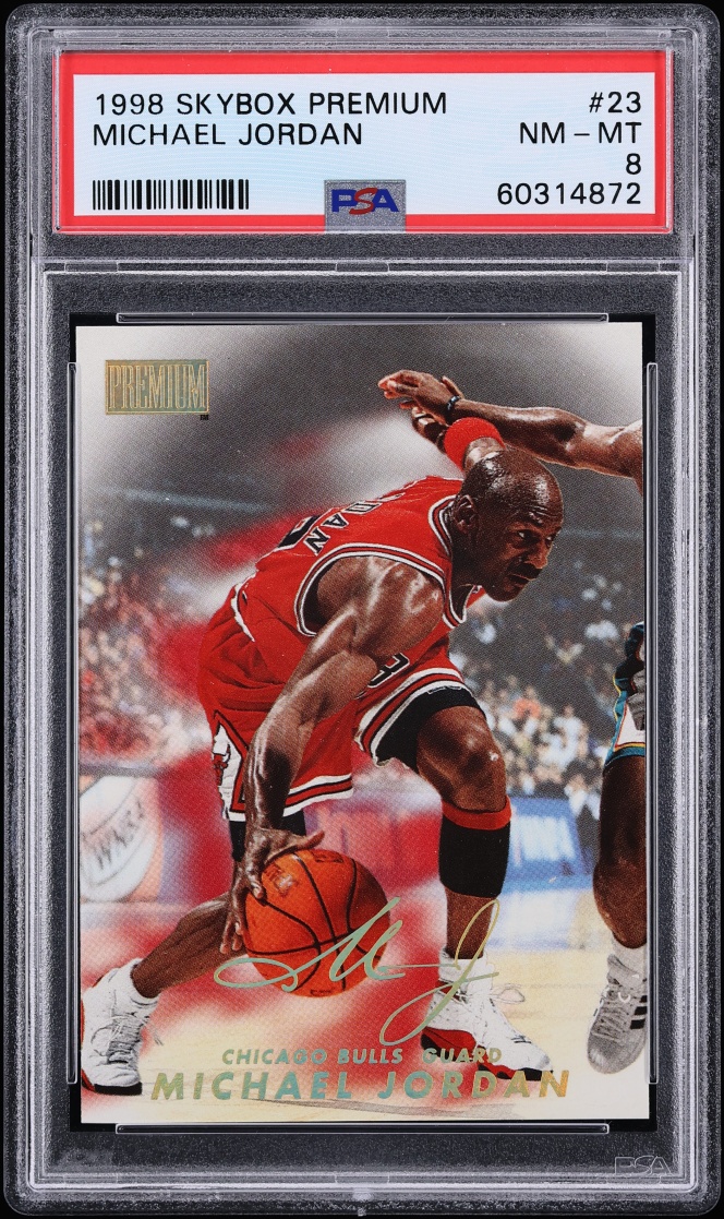 1998 Skybox Premium Michael Jordan #23 PSA 8 NM-MT