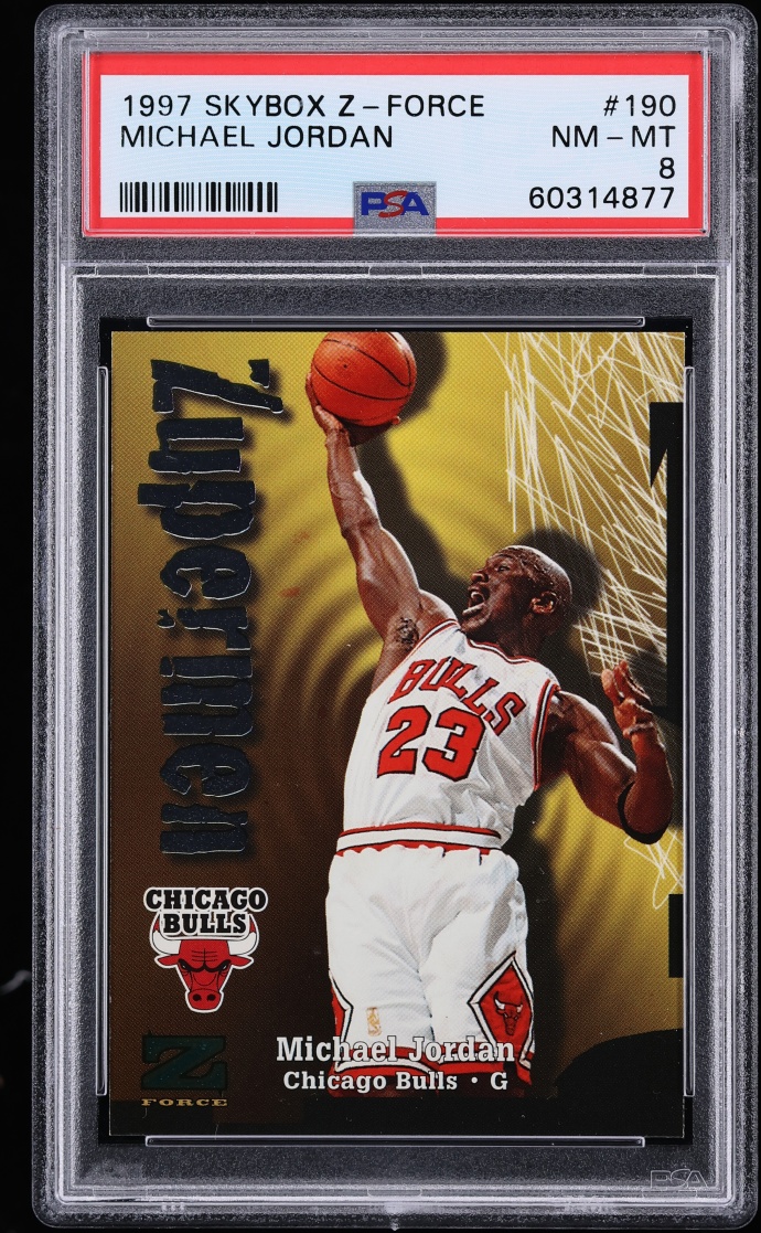 1997 Skybox Z-Force Michael Jordan #190 PSA 8 NM-MT