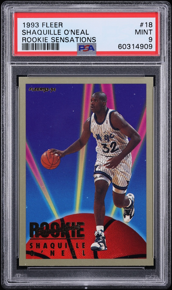 1993 Fleer Sensations Shaquille O'Neal #18 PSA 9 MINT