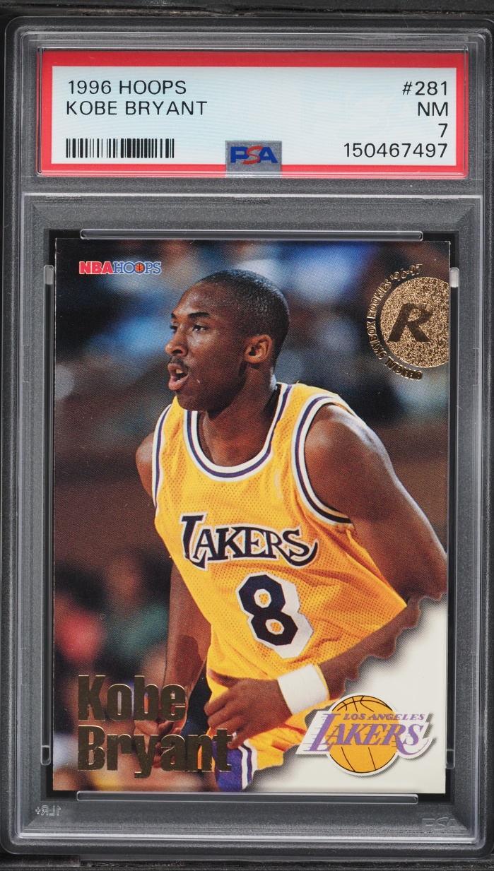 1996 Hoops Kobe Bryant ROOKIE #281 PSA 7 NRMT
