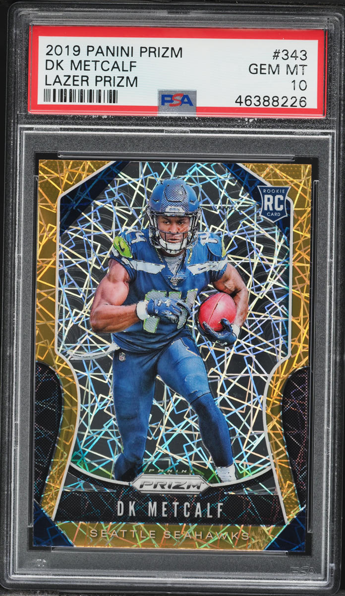 2019 Panini Prizm Lazer DK Metcalf ROOKIE #343 PSA 10 GEM MINT